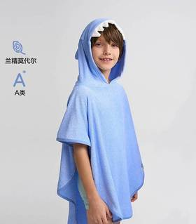 【春上新】8楼爱慕儿童Aimer Kids男孩动物的泡沫之夏鲨鱼浴袍AK244H241，吊牌价399元