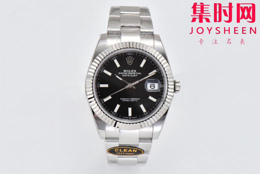 C厂劳力士日志型41mm 黑色盘 3235机 三珠链 904L钢 男士腕表 商品图0