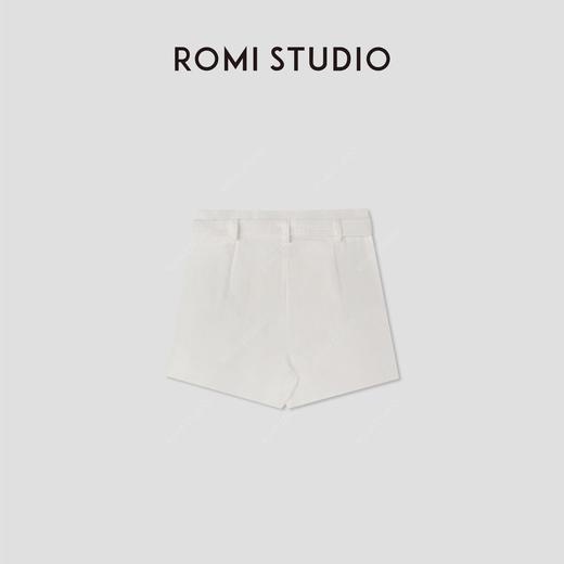 ROMI STUDIO经典老钱宽松剪裁  100%亚麻轻薄休闲短裤RWCRXG2897 商品图1