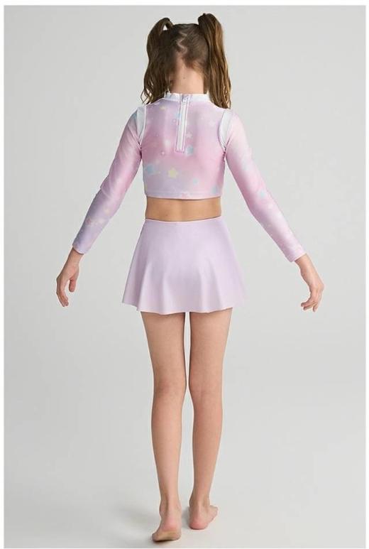 【春上新】8楼爱慕儿童Aimer Kids女孩3件装-粉星梦酷洛米长袖短裙裤分身泳衣套装AK167H301，吊牌价660元 商品图3