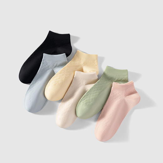 连绵·女士提花船袜X24（3双装） 商品图0