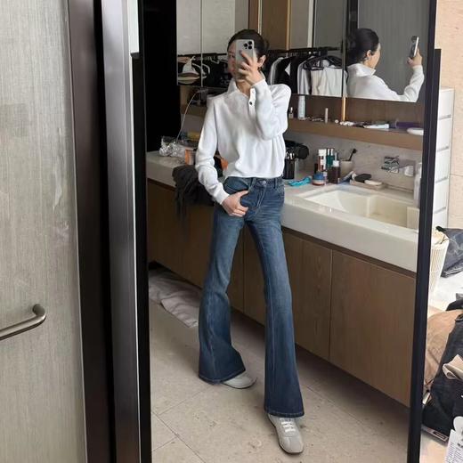 ROMI STUDIO清新优雅宽松剪裁  白色Polo领套头针织衫RWCSST2125 商品图2