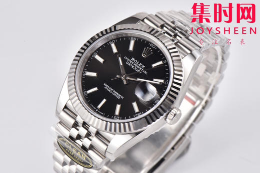 C厂劳力士日志型41mm 黑色盘 3235机 五珠链 904L钢 男士腕表 商品图1