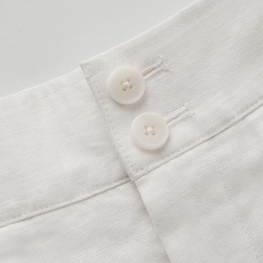 ROMI STUDIO经典老钱宽松剪裁  100%亚麻轻薄休闲短裤RWCRXG2897 商品图2