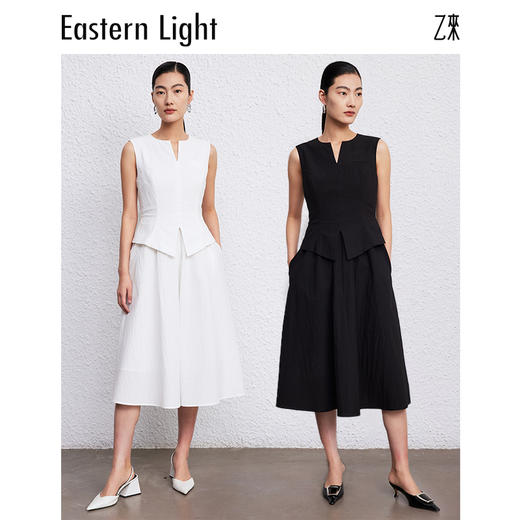 Eastern Light乙来假两件极简连衣裙 商品图1