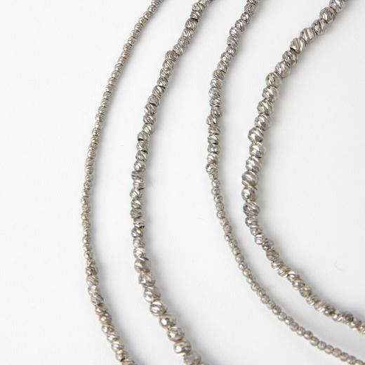 ROMI STUDIO 铜合金手链 高级感银色多层缠绕手链项链 RWCRP33475 商品图4