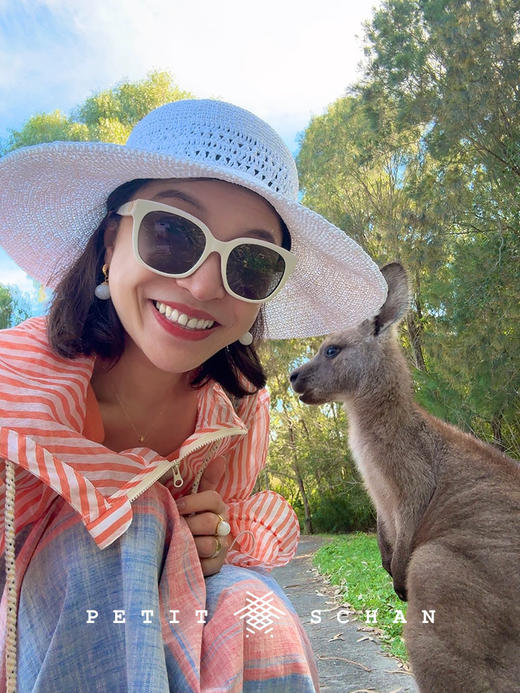 PETIT SCHAN小闪 #084 under the tuscan sun 托斯卡纳艳阳下 手工钩织纸草镂空度假感法式大檐草帽 商品图5