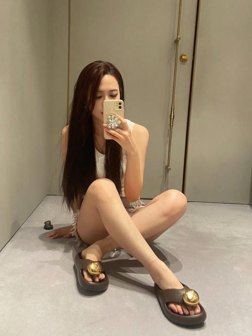 罗意威 鹅卵石圆球夹脚拖 胖嘟嘟的面包感太可爱啦！(HC) 商品图1