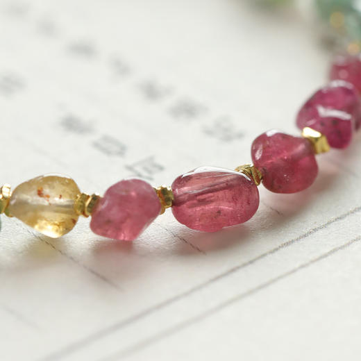 醉瑶系列  新中式随形碧玺手链 商品图5