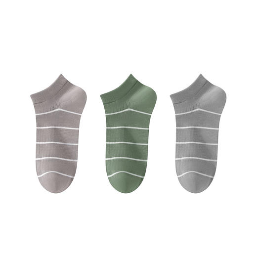 连绵·男士条纹船袜Y40（3双装） 商品图14