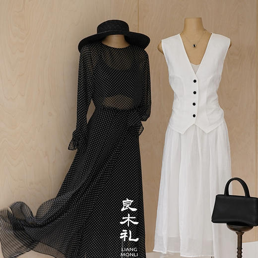 【预售7天】波点上衣&波点半身裙 商品图0