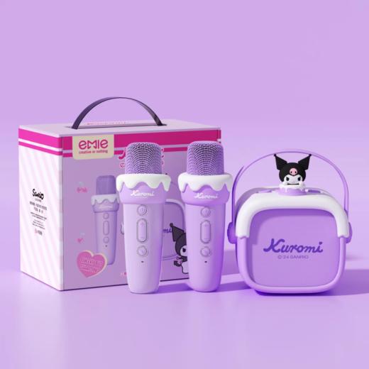 亿觅x三丽鸥 库洛米蛋糕崽话筒音响一体k歌套装（双麦） 商品图0