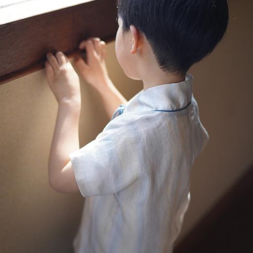 【东济堂衣养】春夏新品新中式汉服上衣明制直领衬衣短袖 商品图1