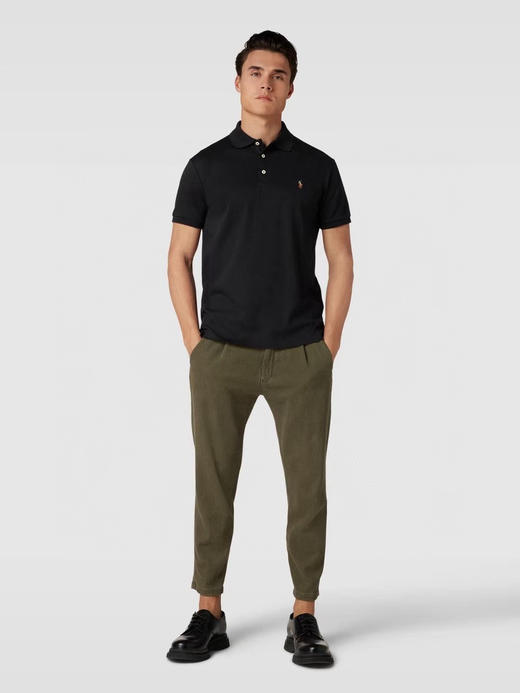 原单正品 RalphLauren/拉夫劳伦男女同款经典修身网眼短袖Polo衫
颜色：黑色白色藏青浅蓝
尺码：M-XXL 商品图12