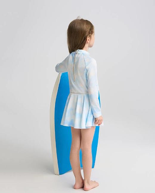 【春上新】8楼爱慕儿童Aimer Kids女孩2件装-朦胧光晕长袖短裙连体泳衣AK167H321，吊牌价660元 商品图3