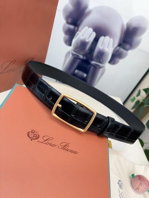 Loro Piana诺悠翩雅小牛皮腰带（GD） 商品图11