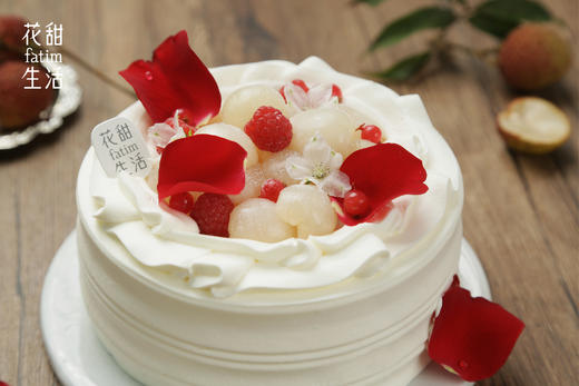 玫瑰荔枝树莓•奶油蛋糕 商品图2