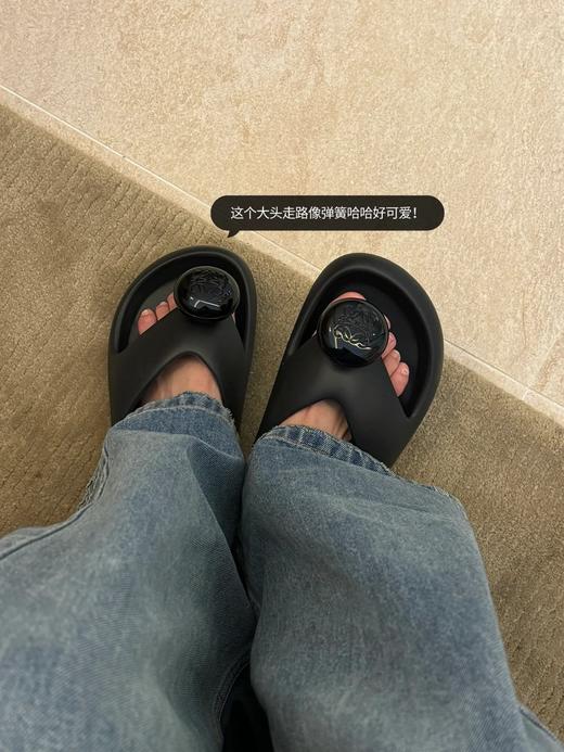 罗意威 鹅卵石圆球夹脚拖 胖嘟嘟的面包感太可爱啦！(HC) 商品图4