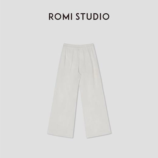 ROMI STUDIO经典老钱轻薄垂感  100%汉麻松紧腰阔腿裤RWCSXY2139 商品图2
