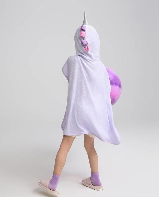 【春上新】8楼爱慕儿童Aimer Kids女孩动物的泡沫之夏独角兽浴袍AK144H241，吊牌价399元 商品图4