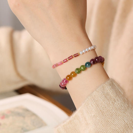 醉花樱系列 碧玺手串 商品图0