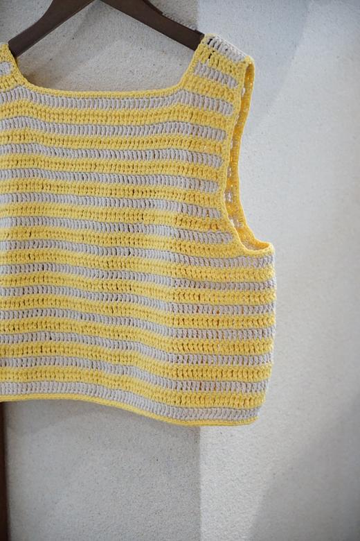 NITTO 手工钩编的粗花呢背心（双色） 商品图13