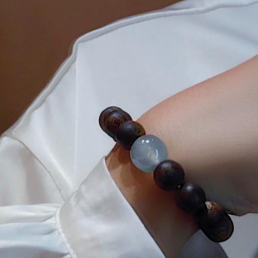 翡翠 lucky 胖胖配沉香珠串 商品图6