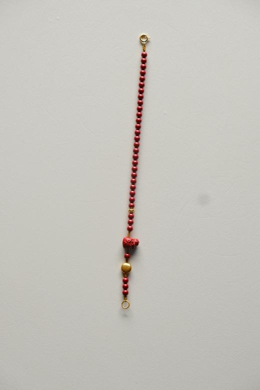 米马饰品 高“粽”天然高含量朱砂端午手工设计手链 卡4珠 商品图3