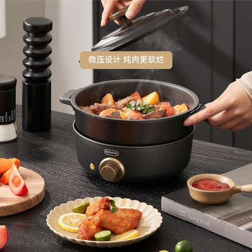 德国ernte电小火锅家用多功能料理一体网红锅蒸煮炒煎电烧烤肉锅 商品图2