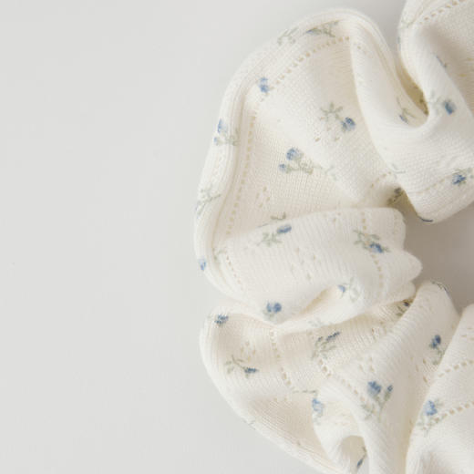 ROMI STUDIO可爱居家系列  法式碎花白色大肠发圈发绳RWCSPT2641 商品图3