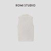 ROMI STUDIO德国扬子纱100%美丽诺绵羊毛荡领轻薄背心RWCSSG1519 商品缩略图3