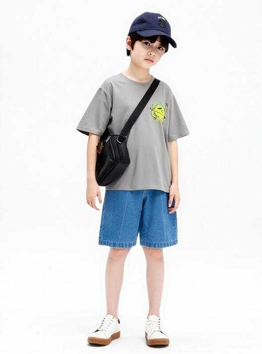 佐丹奴童装25年新款纯棉印花T恤衫03095203 商品图1