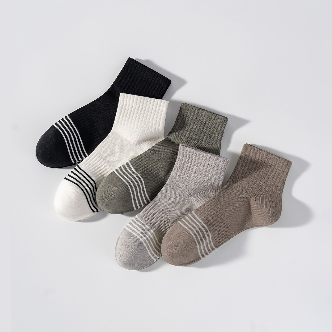 连绵·男士短筒袜Y21（3双装）