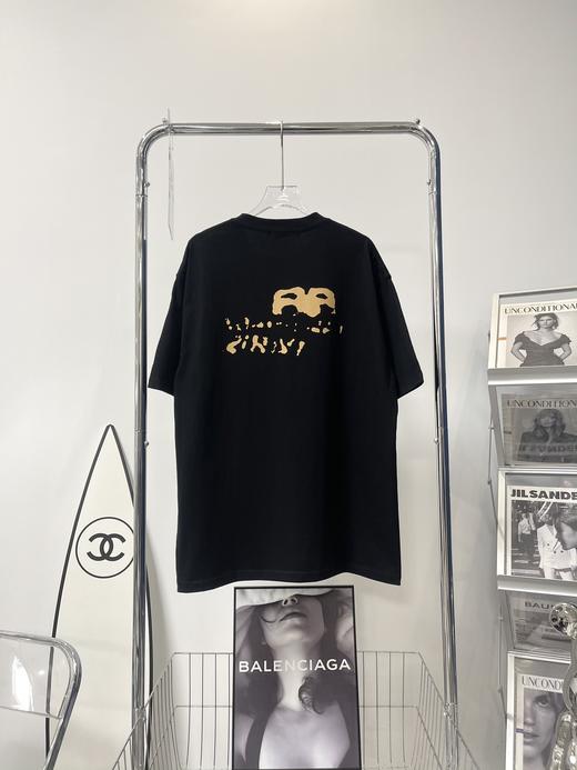 【秒杀特价】巴黎世家23春夏款泼墨涂鸦字母短袖T恤 商品图2