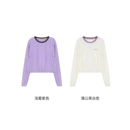 likeuu男女童运动防晒凉感圆领T恤甜梨薄荷高阶款柔软透气长袖LKC141011 商品图4