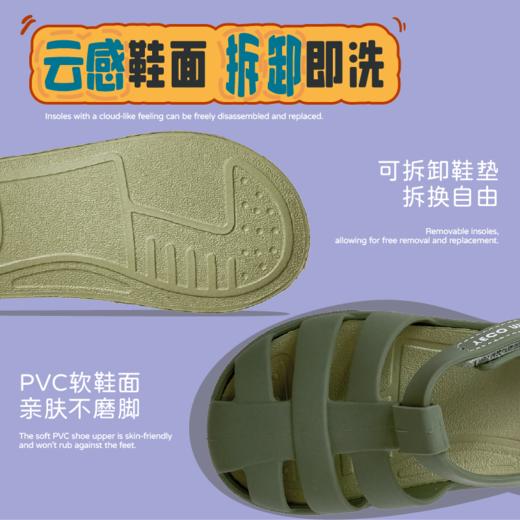 YECOMINIDD新款雾面凉鞋儿童罗马鞋男童猪笼鞋女童透气凉鞋YECO25-06/YECO25-07 商品图3