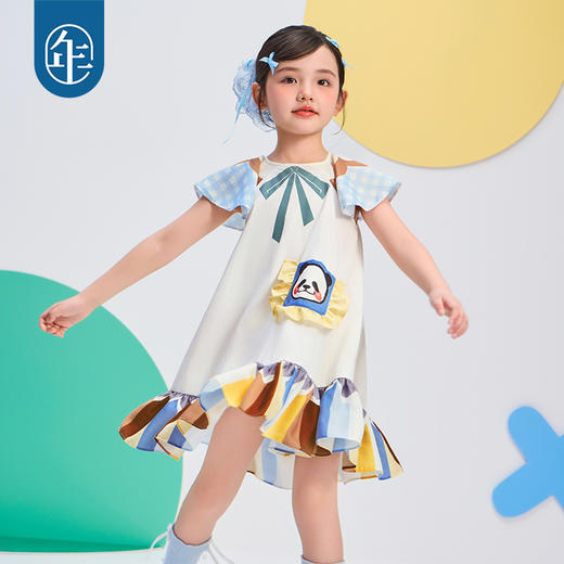 年衣童装连衣裙2025年夏季新款可爱卡通礼服盼达派对连衣裙 商品图3