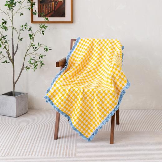 苏苏姐家千鸟格毯手工diy编织钩针毛线团自制毯子材料包打发时间 商品图2