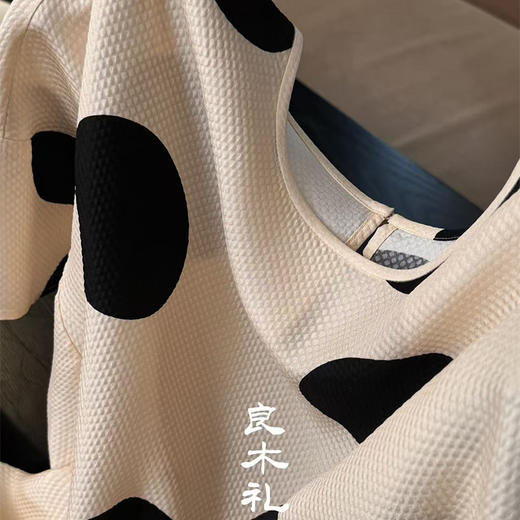 【预售7天】良木礼真丝波点上衣（5081） 商品图4