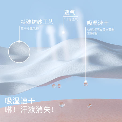 likeuu儿童T恤短袖男女中大童速干打底衫凉感吸汗透气上衣亲子款LKC251011 商品图2