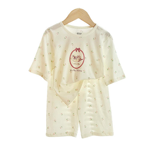 【买一送一！到手两套】可优鼠8色呼吸纯棉家居服 A类品质 纯棉面料柔软细腻透气好 全无骨缝合工艺 舒适无异感 多种可爱萌图案可选 商品图12