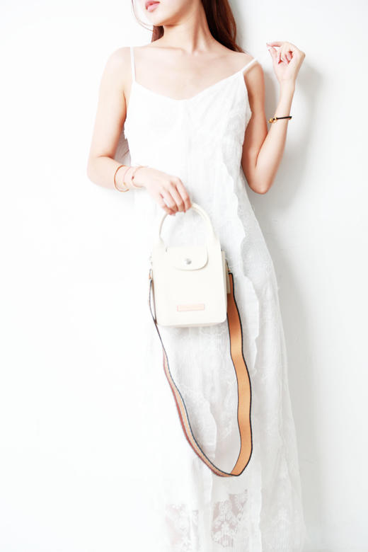 小牛皮手提包，田园风格的。纯铜五金闭合法式单肩托特包C051968 商品图0