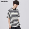 贝纳川夏季圆领条纹短袖T恤ECF214109 商品缩略图1