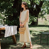 OLrain欧芮儿法式度假风时尚流苏套装女夏季2025新款卡其色两件套 商品缩略图0