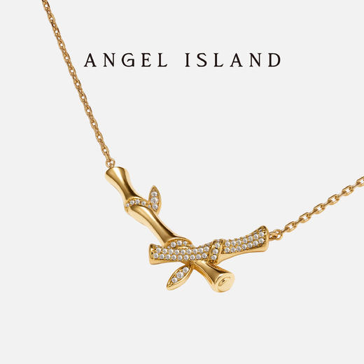 ANGEL ISLAND 「竹吟」竹节项链拉丝锁骨链 商品图3