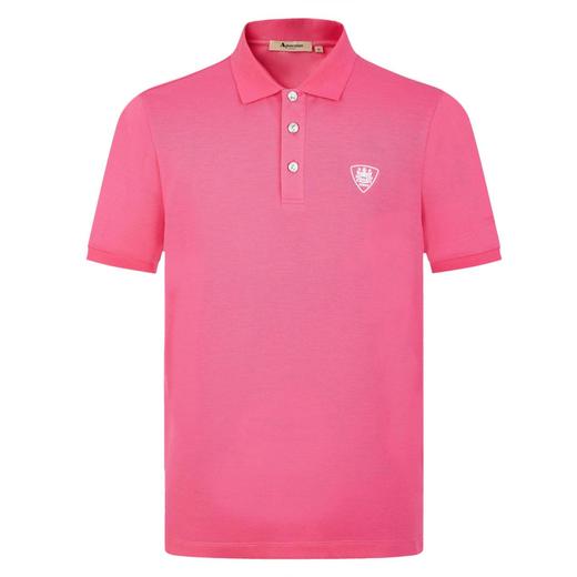 【海信嘉年华】Aquascutum雅格狮丹翻领短T 32粉色 商品图0