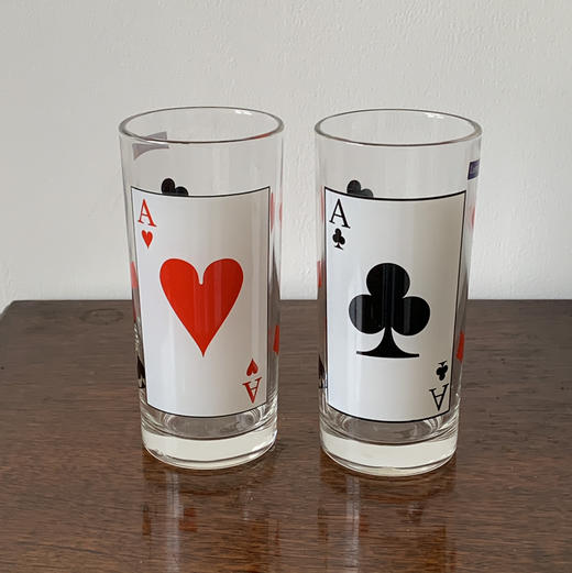 【苏州】法国Luminarc扑克牌印花玻璃杯 商品图1