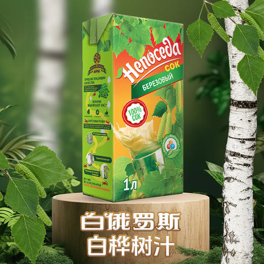 明斯卡娅96.4%白桦树汁饮料（盒装）1L 商品图4