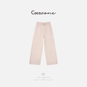 COCO ZONE 刘一一 【100棉】简约水洗做旧牛仔裤CD2A0764