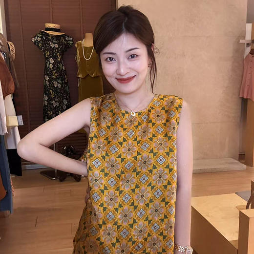 【部分现货】良木礼香云纱背心（4906826） 商品图0